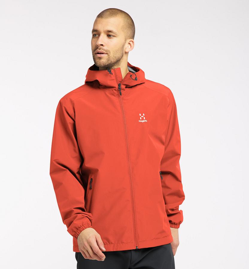 Haglöfs Betula GTX Waterproof Jacket Red For Mens SRYZE8016 Australia